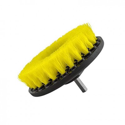 Chemical Guys Medium Duty Carpet Automatic Car Wash Machine Brush With Drill Attachment Yellow